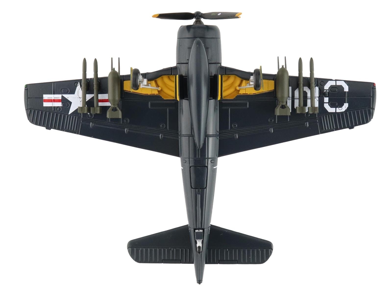 Grumman F8F-2 Bearcats Fighter Aircraft "121717 VF-61 Jolly Rogers" (1949) United States Navy "SkyMax Flying Heroes" Series 1/72 Diecast Model by Hobby Master - Image 5