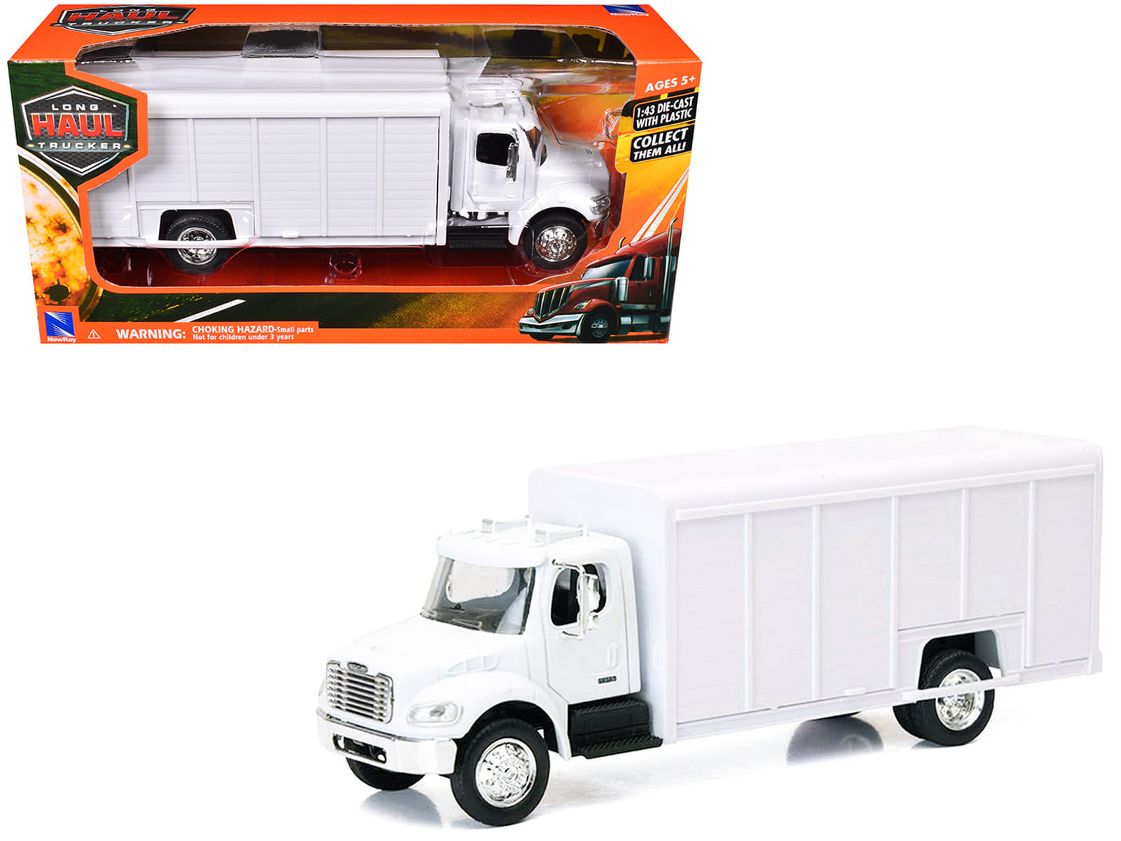 Freightliner M2 Beverage Truck White "Long Haul Trucker" Series 1/43 Diecast Model by New Ray