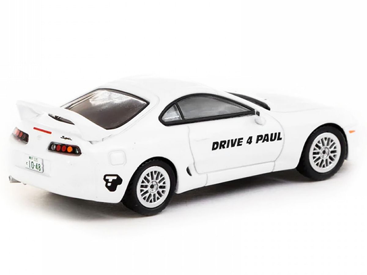 Toyota Supra RHD (Right Hand Drive) White “Drive 4 Paul – FuelFest Tokyo 2023” “Hobby64” Series 1/64 Diecast Model Car by Tarmac Works