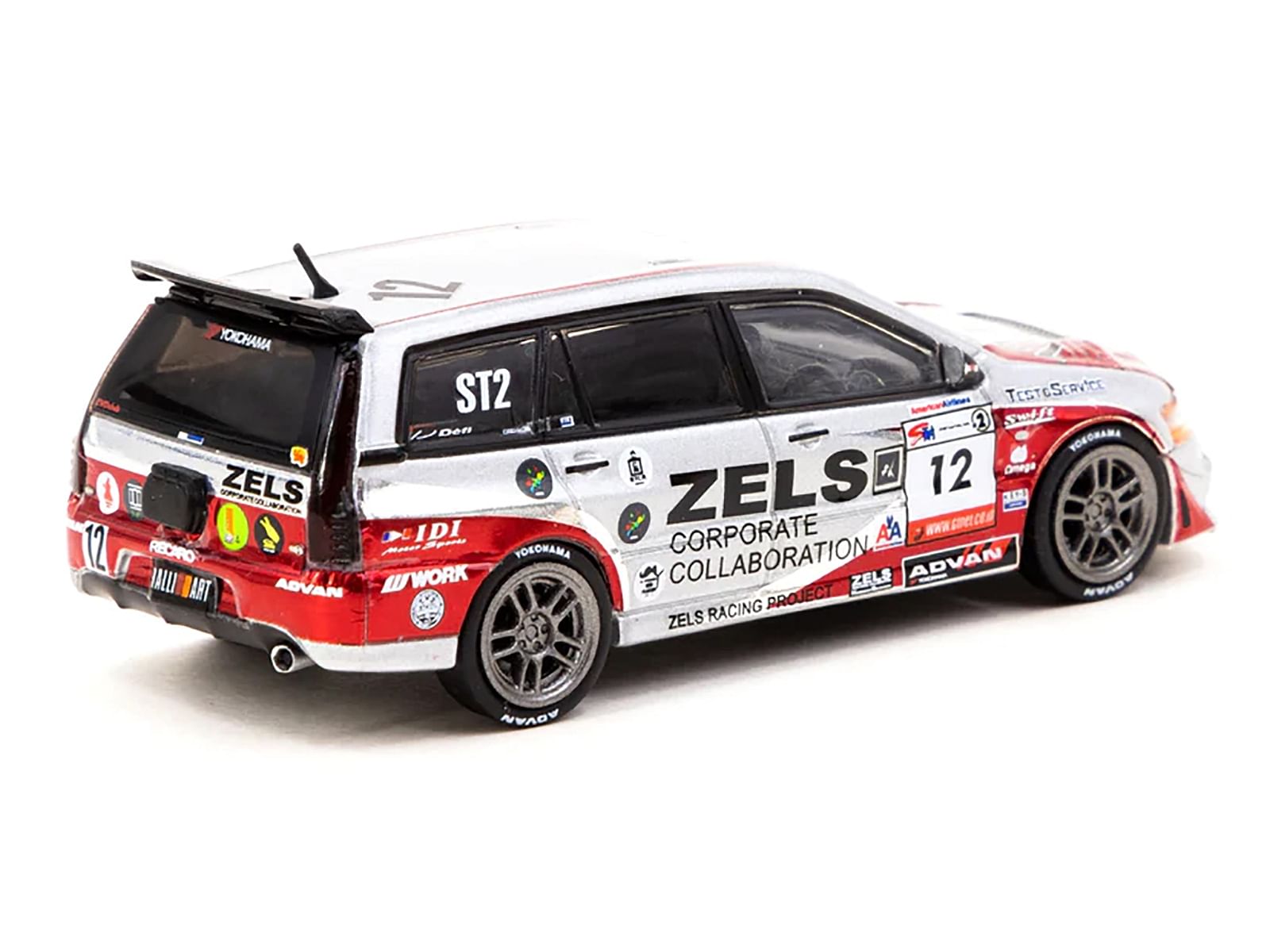 Mitsubishi Lancer Evolution Wagon RHD (Right Hand Drive) #12 Yasushi Kikuchi – Hideki Nishimura “Super Taikyu Series” (2007) “Hobby64” Series 1/64 Diecast Model Car by Tarmac Works