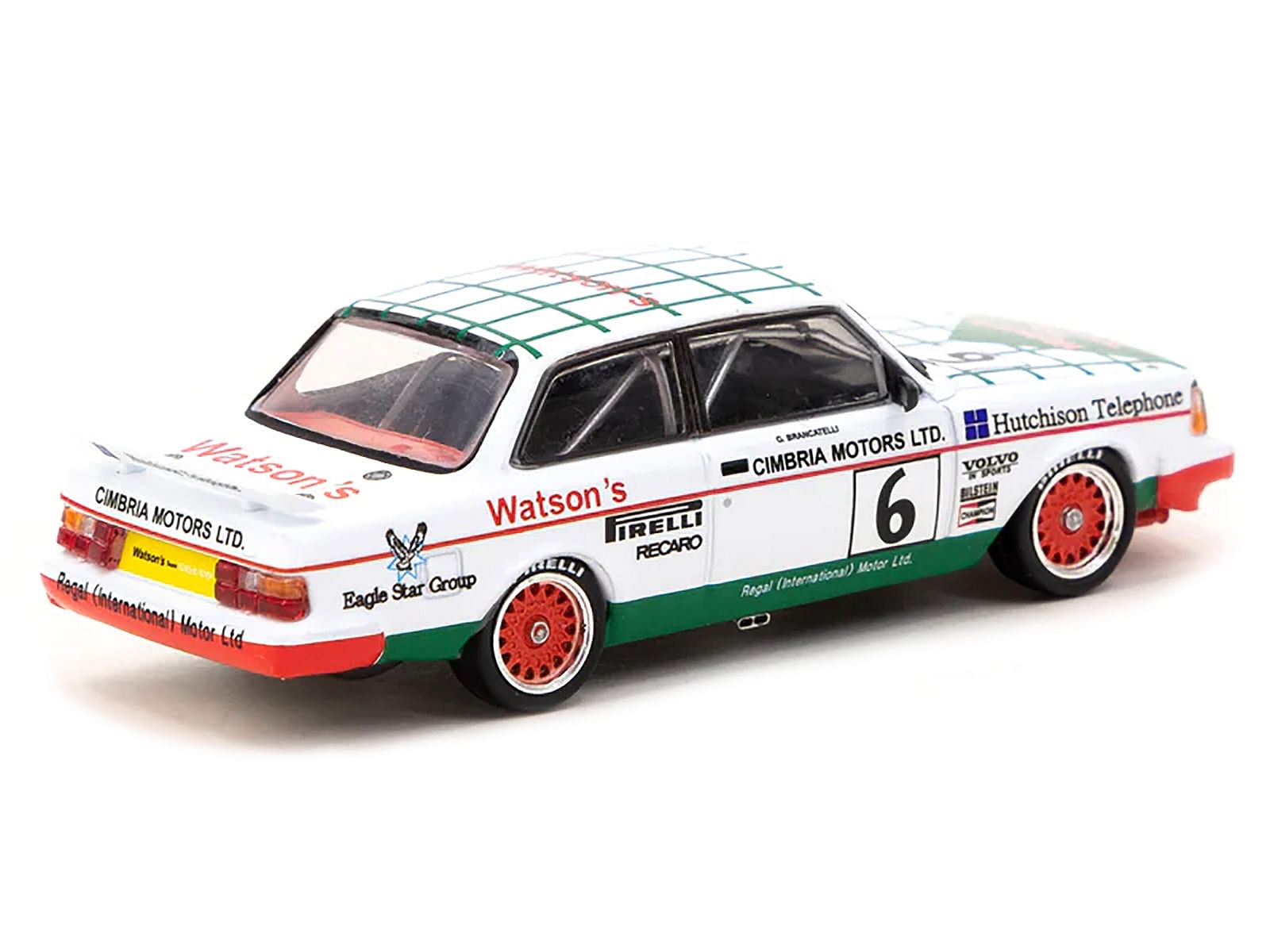 Volvo 240 Turbo #6 Gianfranco Brancatelli Winner “Macau Guia Race” (1985) “Hobby64” Series 1/64 Diecast Model Car by Tarmac Works