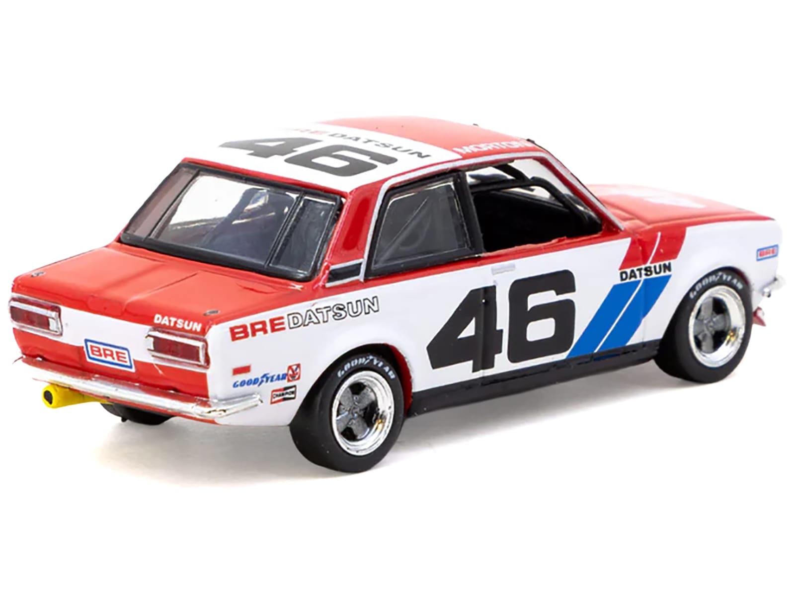 Datsun 510 #46 John Morton "Brock Racing Enterprises" Winner "Trans-Am 2.5 Championship" (1971) "Hobby64" Series 1/64 Diecast Model Car by Tarmac Works - Image 2