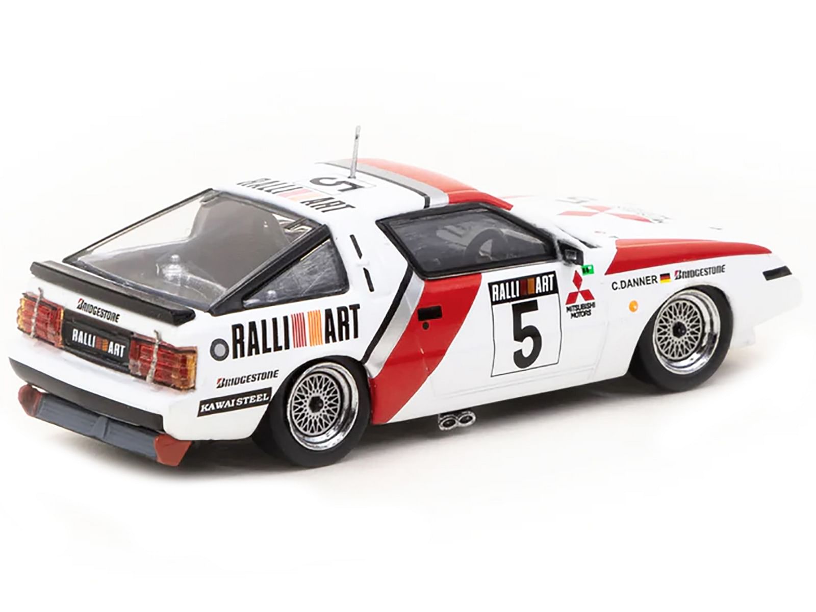 Mitsubishi Starion RHD (Right Hand Drive) #5 Christian Danner “Macau Guia Race” (1988) “Hobby64” Series 1/64 Diecast Model Car by Tarmac Works