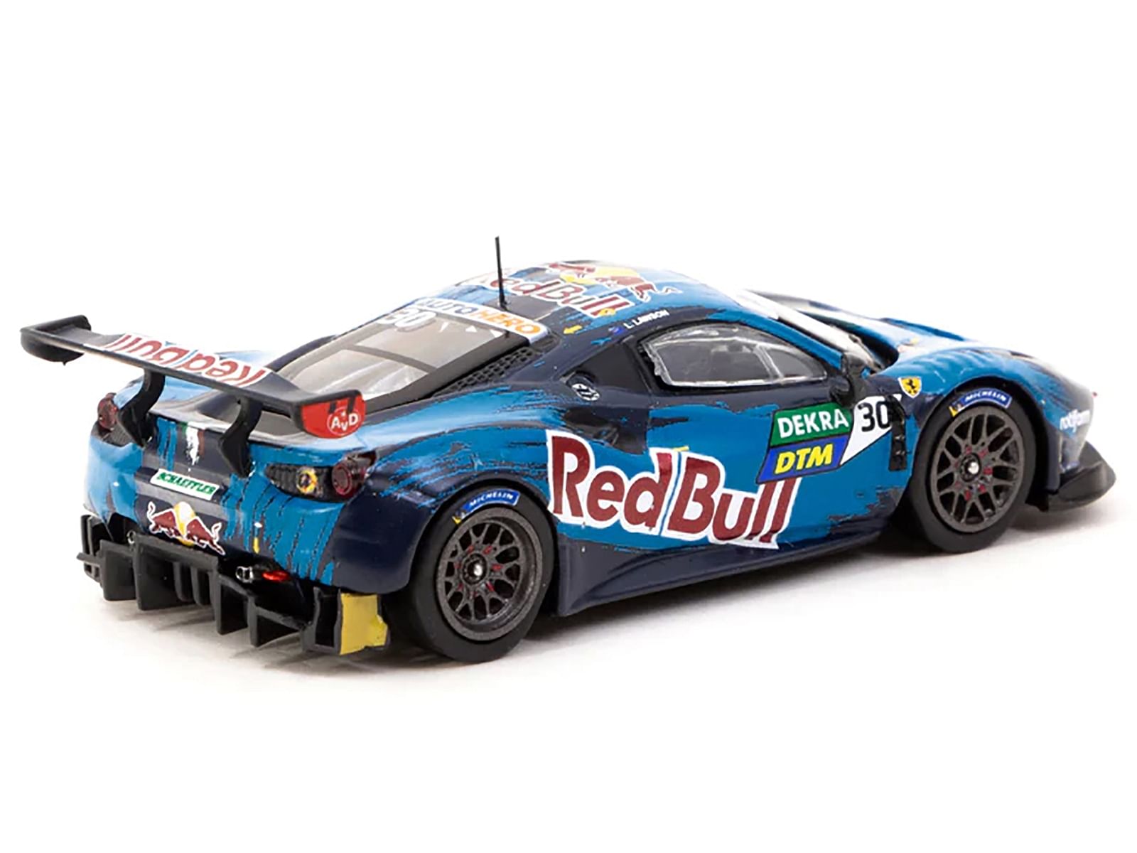 Ferrari 488 GT3 #30 Liam Lawson Winner “DTM Monza Race 1” (2021) “Hobby64” Series 1/64 Diecast Model Car by Tarmac Works