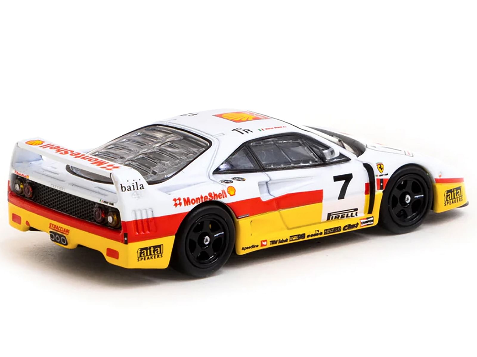 Ferrari F40 GT #7 Marco Brand “Italian GT Championship” (1993) “Hobby64” Series 1/64 Diecast Model Car by Tarmac Works