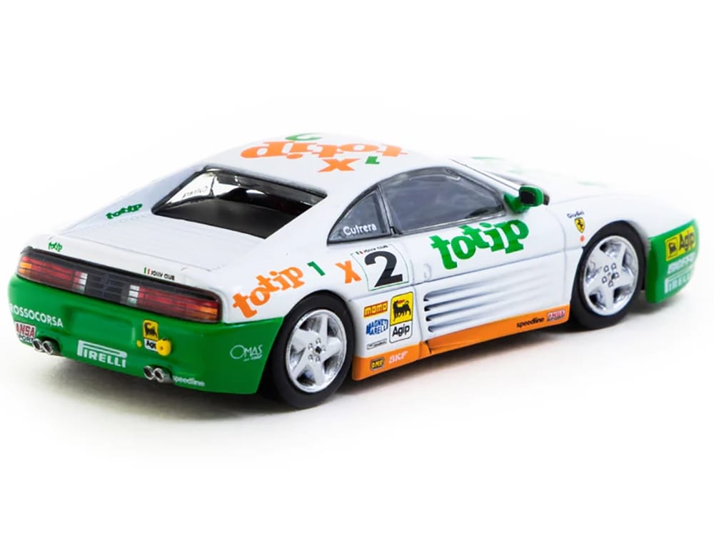 Ferrari 348 Challenge #2 Paolo Cutrera "Ferrari 348 Challenge" (1993) "Hobby64" Series 1/64 Diecast Model Car by Tarmac Works - Image 3