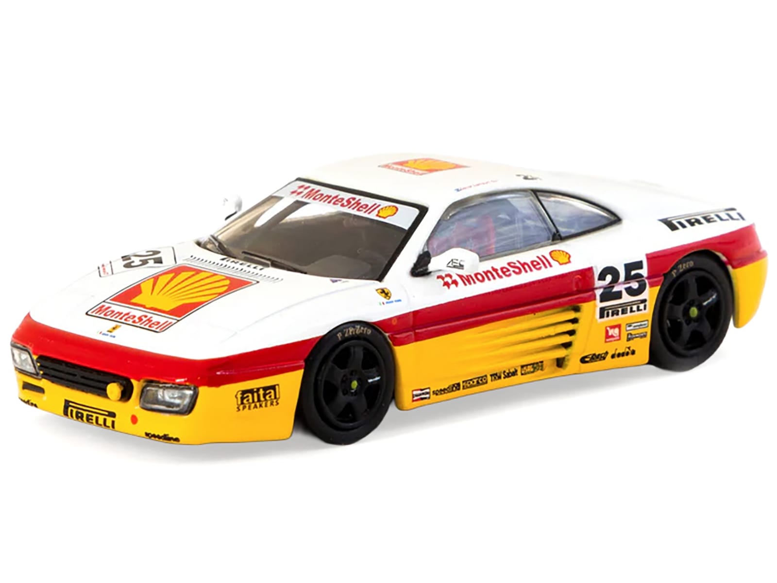 Ferrari 348 Challenge #25 Oscar Larrauri "Italian GT Championship" (1994) "Hobby64" Series 1/64 Diecast Model by Tarmac Works - Image 2