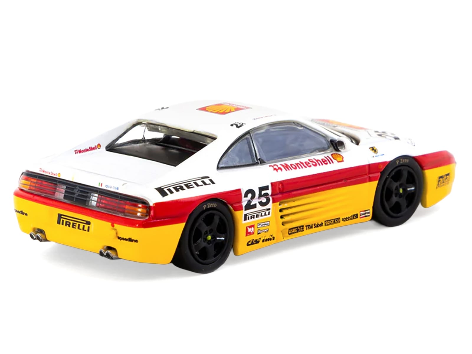 Ferrari 348 Challenge #25 Oscar Larrauri "Italian GT Championship" (1994) "Hobby64" Series 1/64 Diecast Model by Tarmac Works - Image 3