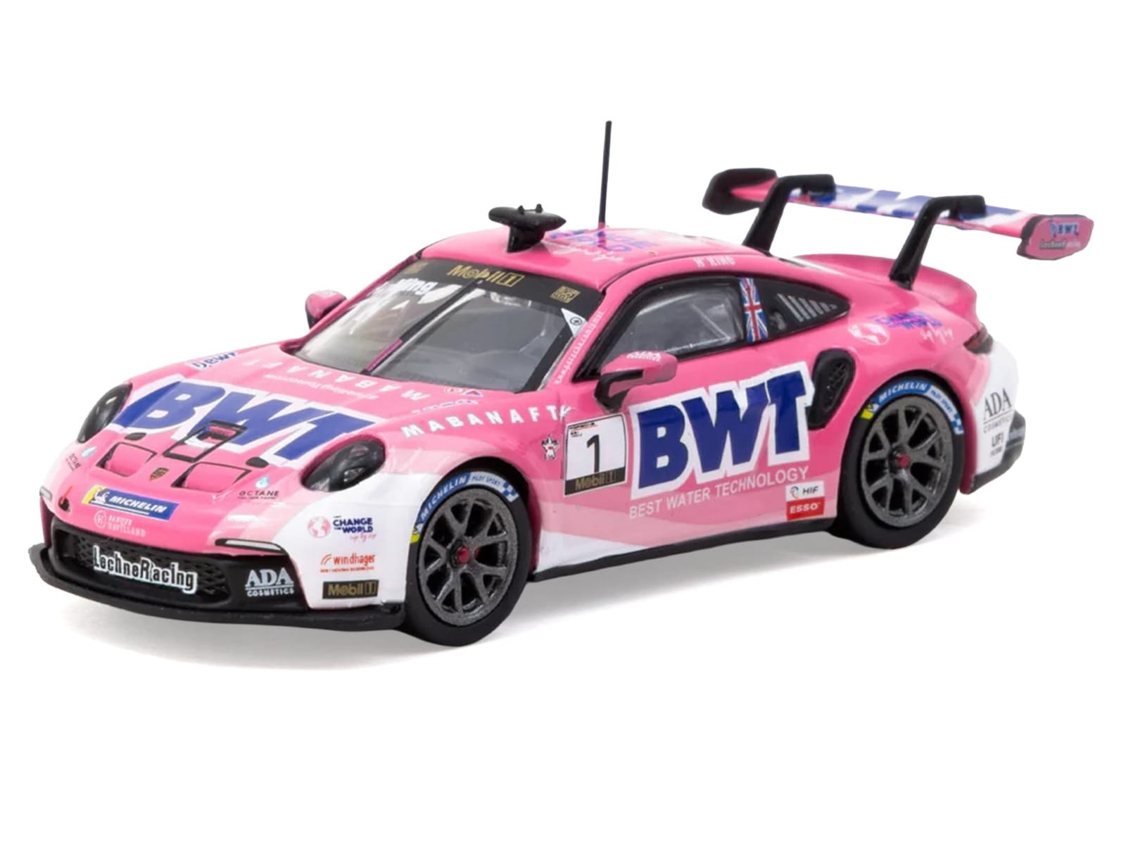 Porsche 911 GT3 Cup (992) #1 Harry King "Porsche Mobil 1 Supercup" (2024) "Hobby64" Series 1/64 Diecast Model Car by Tarmac Works - Image 2