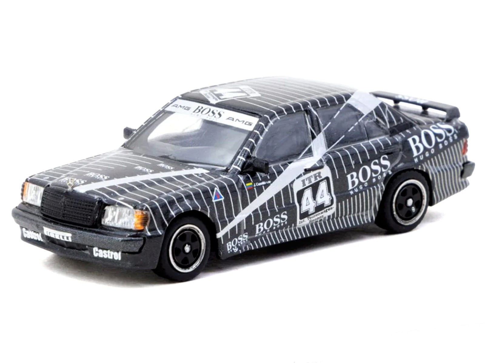 Mercedes-Benz 190 E 2.3-16 #44 Johnny Cecotto "Deutsche Tourenwagen Meisterschaft (DTM)" (1988) "Global64" Series 1/64 Diecast Model Car by Tarmac Works - Image 2