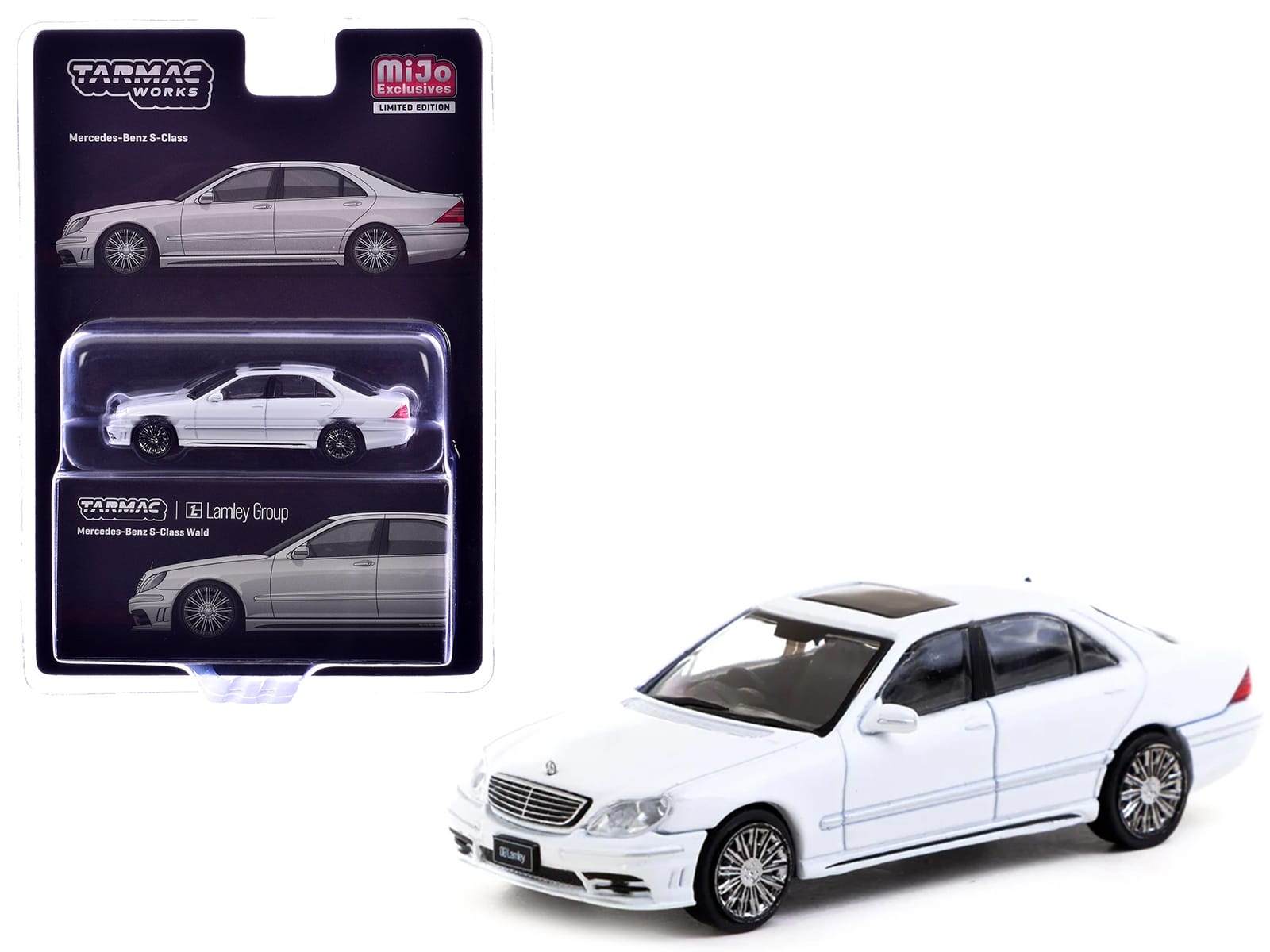 Mercedes-Benz S-Class Wald "Lamley Special Edition" Alabaster White "Global64" Series 1/64 Diecast Model by Tarmac Works - Image 2