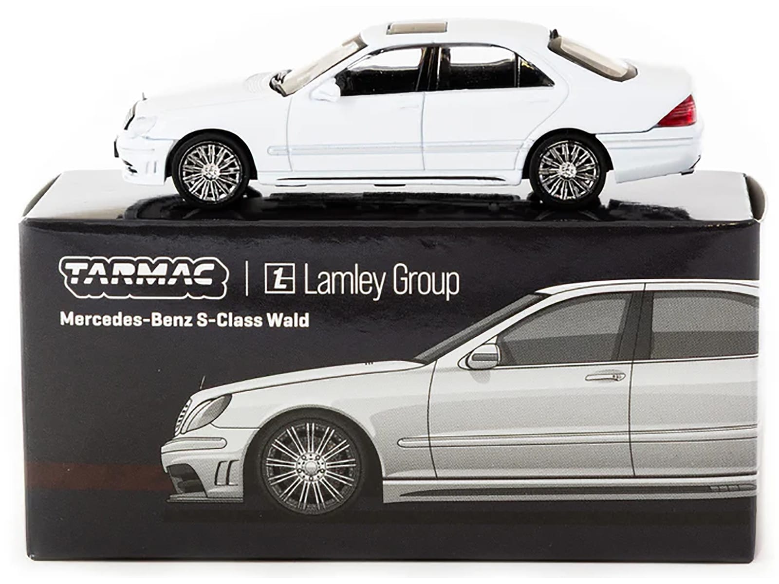 Mercedes-Benz S-Class Wald "Lamley Special Edition" Alabaster White "Global64" Series 1/64 Diecast Model by Tarmac Works - Image 3