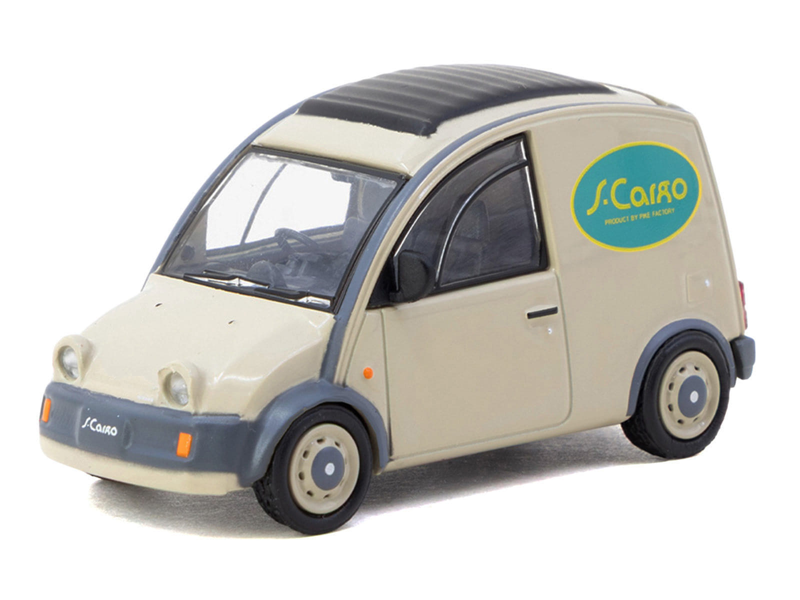 Nissan S-Cargo Van RHD (Right Hand Drive) "Presentation" Beige with Tarmac Cards "Global64" Series 1/64 Diecast Model Car by Tarmac Works - Image 2