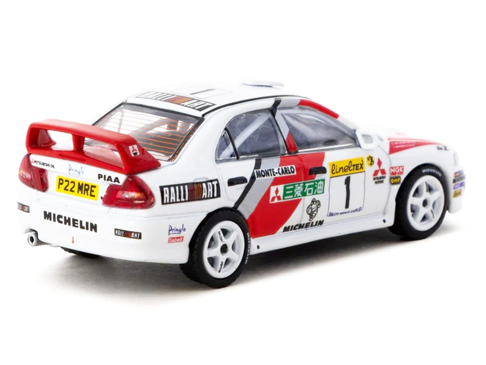 Mitsubishi Lancer Evolution IV #1 Tommi Makinen - Seppo Harjanne 3rd Place "Monte Carlo Rally" (1997) "Global64" Series 1/64 Diecast Model by Tarmac Works - Image 3