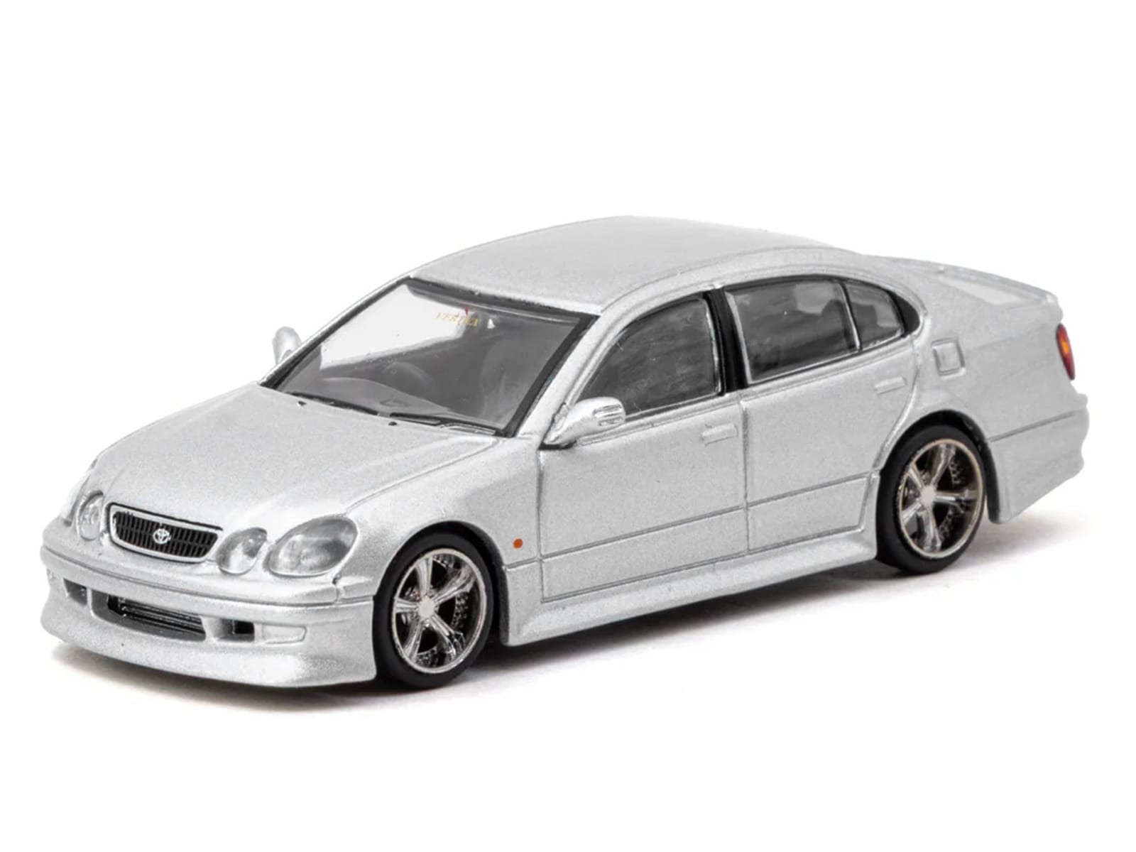 Toyota Vertex Aristo JZS161 RHD (Right Hand Drive) Silver Metallic "Global64" Series 1/64 Diecast Model Car by Tarmac Works - Image 2