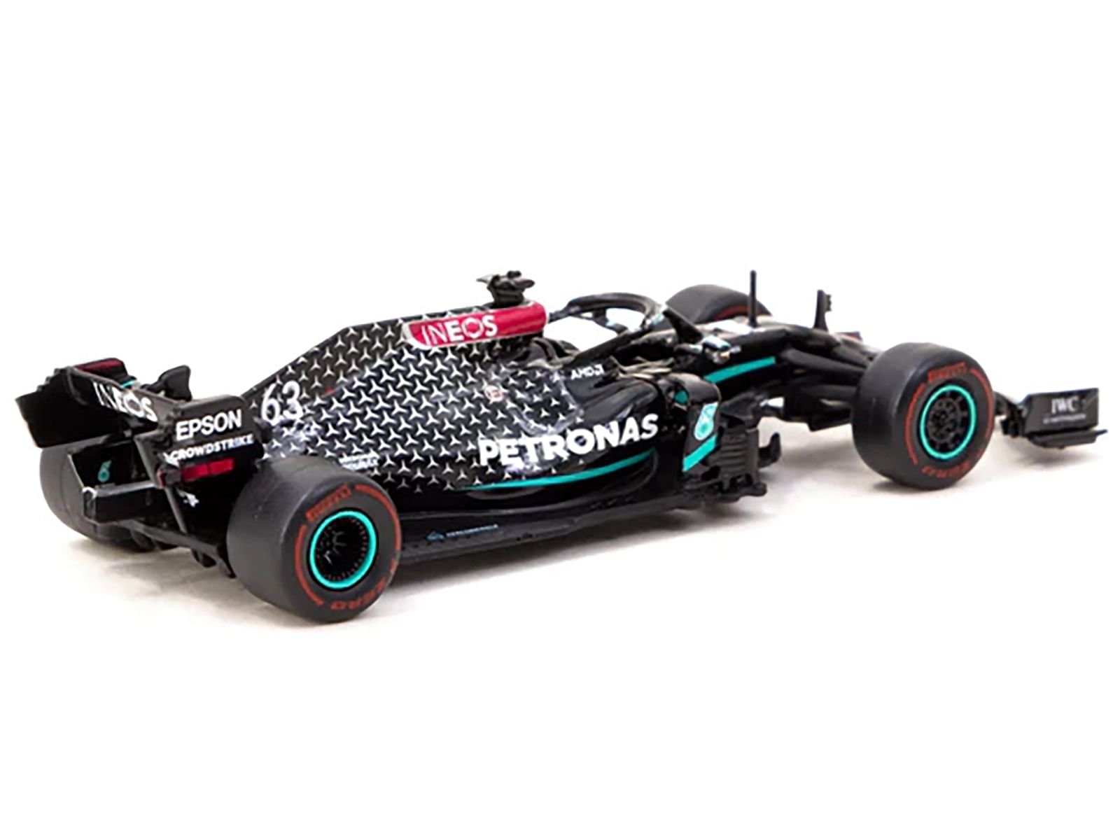 Mercedes-AMG F1 W11 EQ Performance #63 George Russell Formula One F1 “Sakhir GP” (2020) “Global64” Series 1/64 Diecast Model Car by Tarmac Works