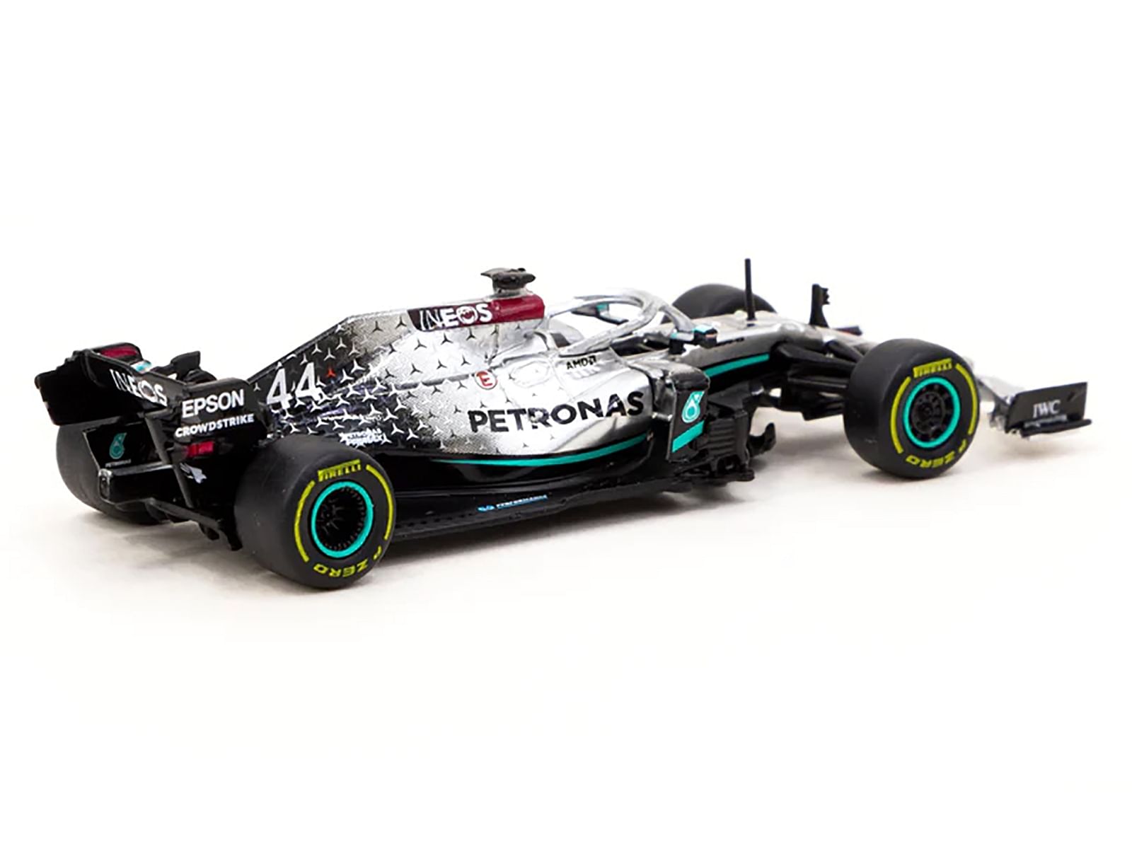 Mercedes-AMG F1 W11 EQ Performance #44 Lewis Hamilton “Barcelona Pre-Season Testing” (2020) “Global64” Series 1/64 Diecast Model Car by Tarmac Works