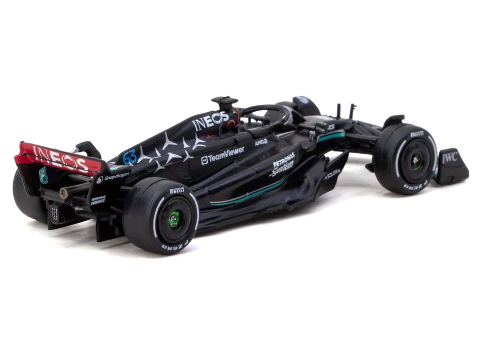 Mercedes-AMG F1 W14 E Performance #63 George Russell Formula One F1 "Italian GP" (2023) "Global64" Series 1/64 Diecast Model Car by Tarmac Works - Image 3