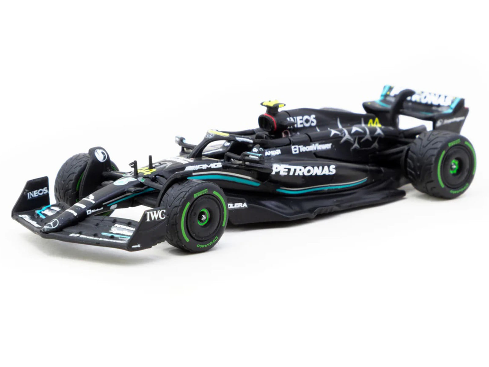 Mercedes-AMG F1 W14 E Performance #44 Lewis Hamilton Formula One F1 "Monaco GP" (2023) "Global64" Series 1/64 Diecast Model by Tarmac Works - Image 2