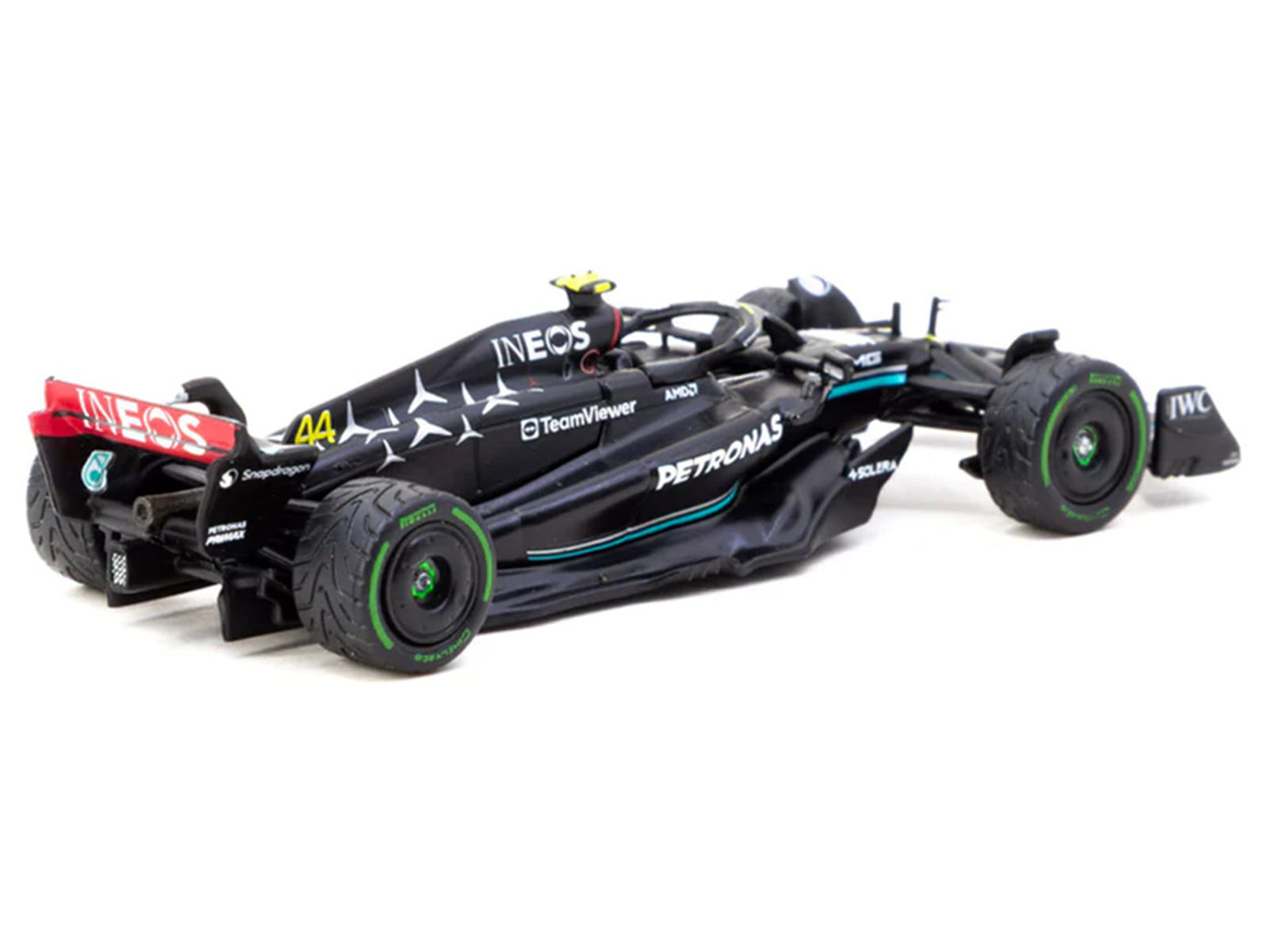 Mercedes-AMG F1 W14 E Performance #44 Lewis Hamilton Formula One F1 "Monaco GP" (2023) "Global64" Series 1/64 Diecast Model by Tarmac Works - Image 3
