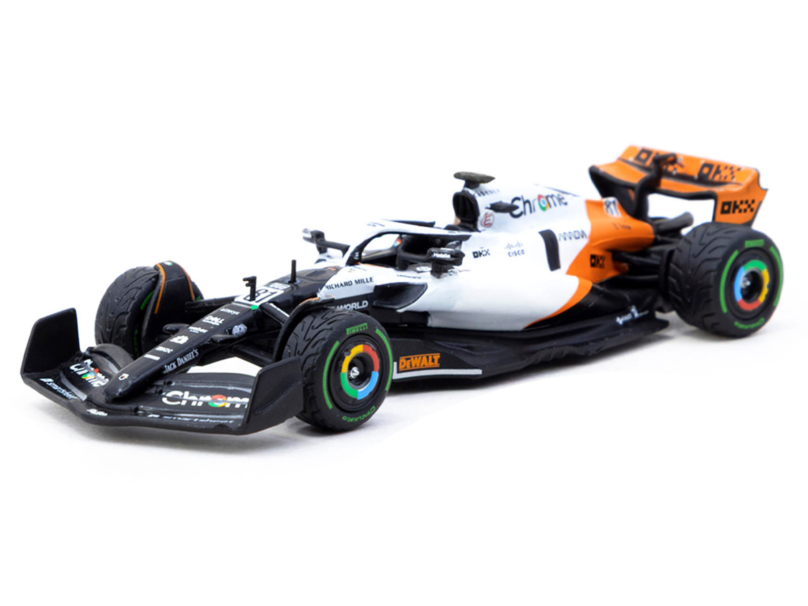 McLaren MCL60 #81 Oscar Piastri Formula One F1 "Monaco GP" (2023) "Global64" Series 1/64 Diecast Model by Tarmac Works - Image 2