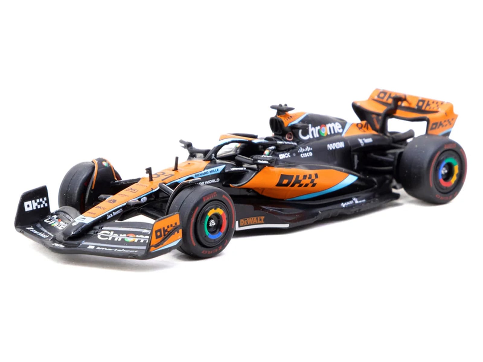 McLaren MCL60 #81 Oscar Piastri Formula One F1 "Australian GP" (2023) "Global64" Series 1/64 Diecast Model Car by Tarmac Works - Image 2