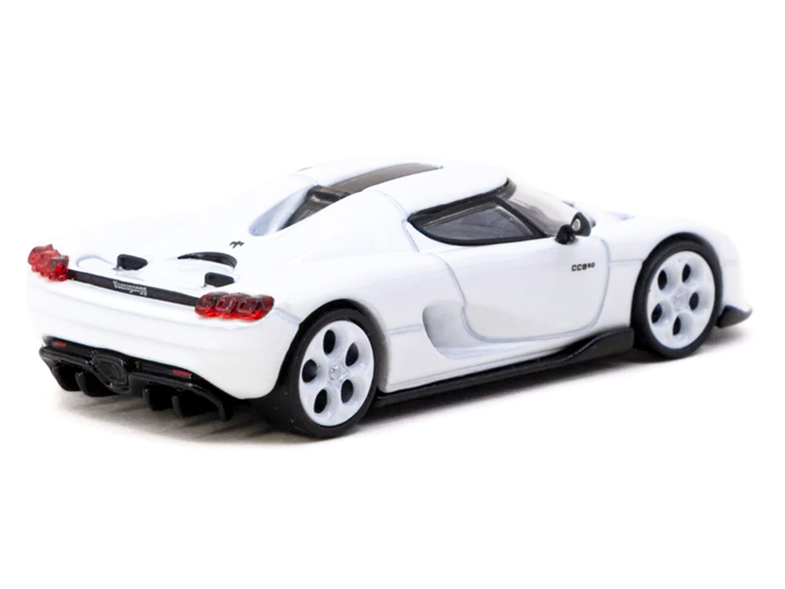 Koenigsegg CC850 White with Tarmac Cards "Global64" Series 1/64 Diecast Model by Tarmac Works - Image 2