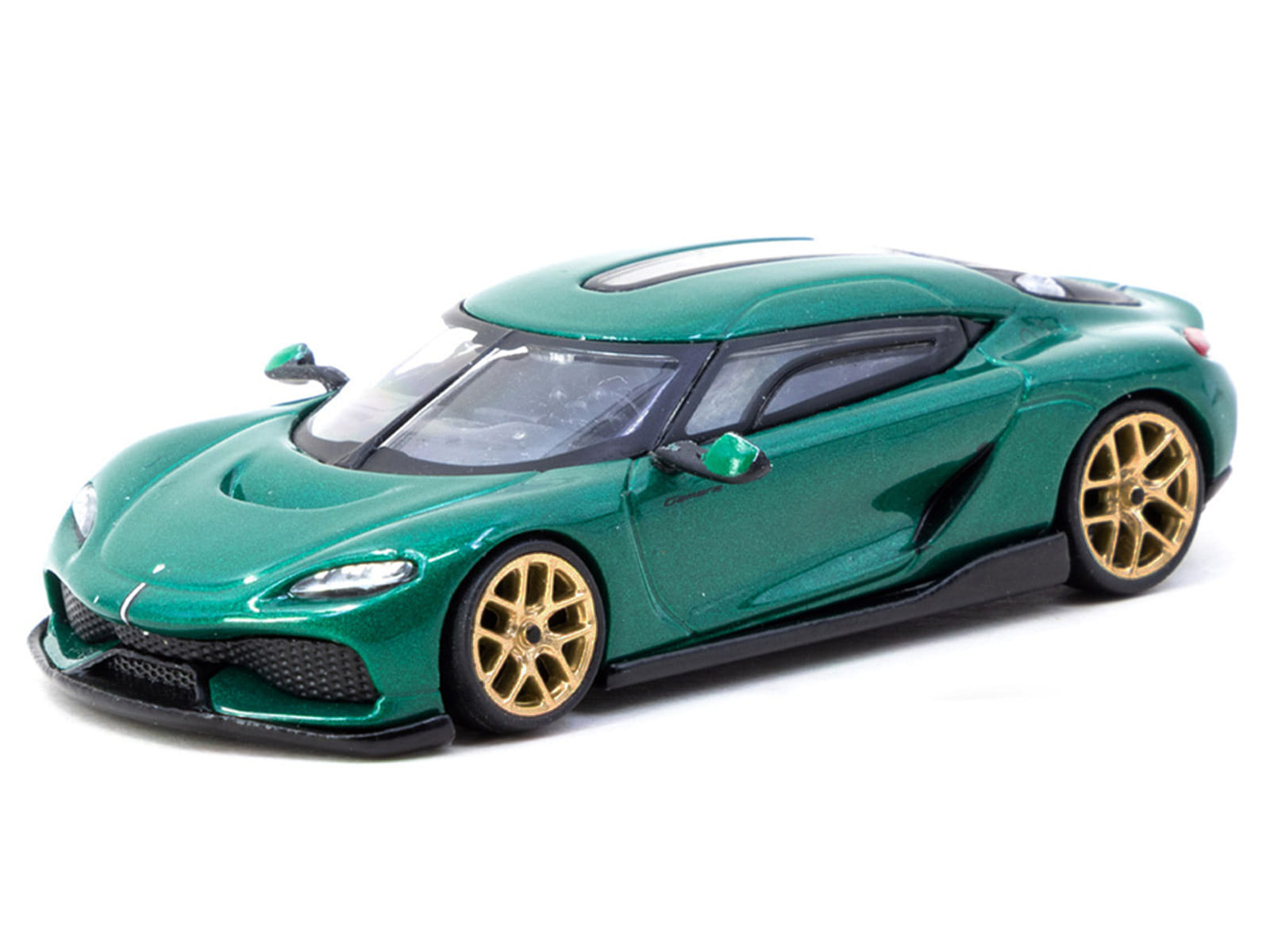 Koenigsegg Gemera Green Metallic "Global64" Series 1/64 Diecast Model by Tarmac Works - Image 2