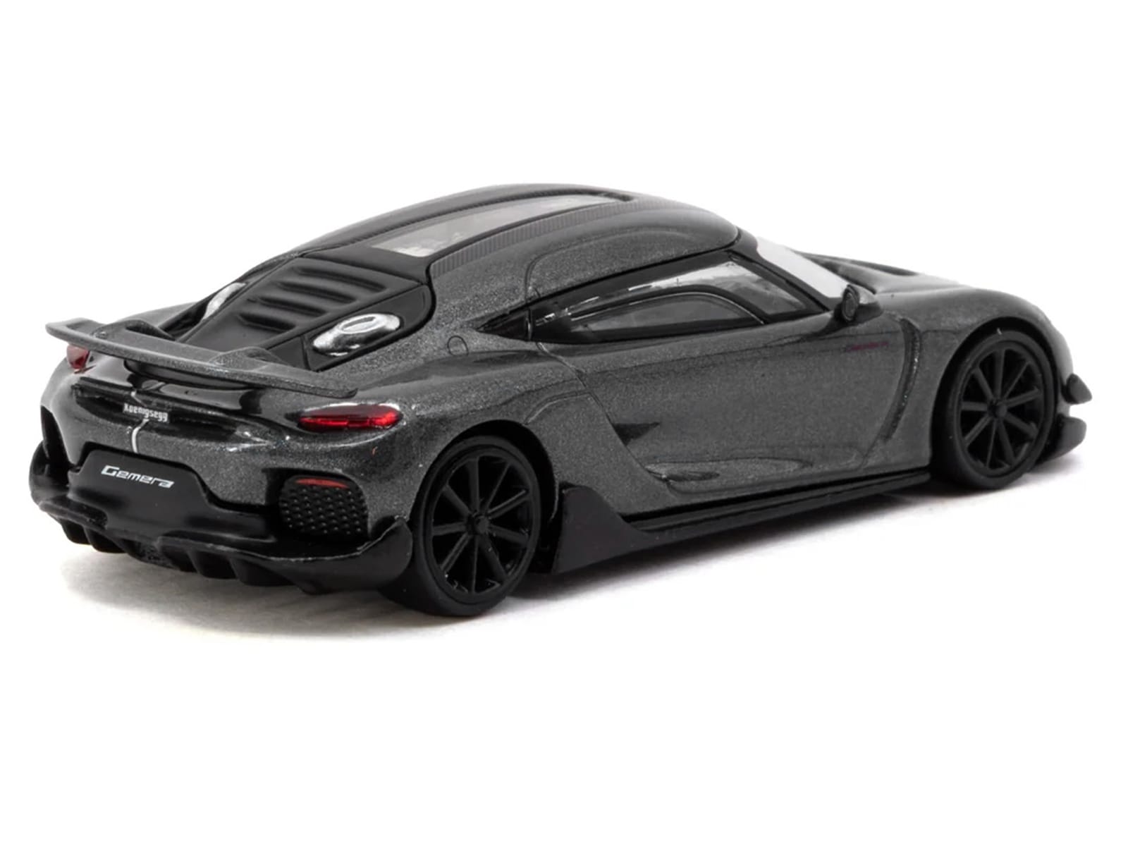 Koenigsegg Gemera Dark Gray Metallic "Global64" Series 1/64 Diecast Model Car by Tarmac Works - Image 3