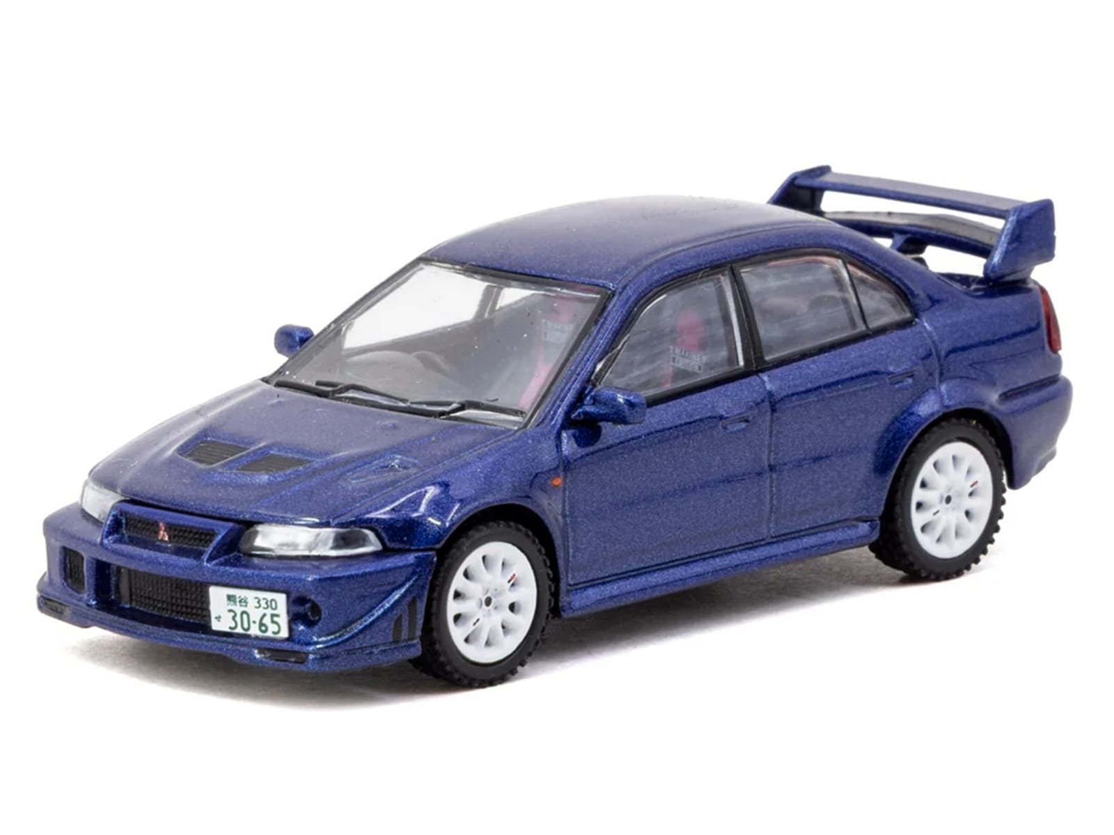 Mitsubishi Lancer Evolution VI RHD (Right Hand Drive) "Tommi Makinen Edition" Blue Metallic "Road64" Series 1/64 Diecast Model by Tarmac Works - Image 2