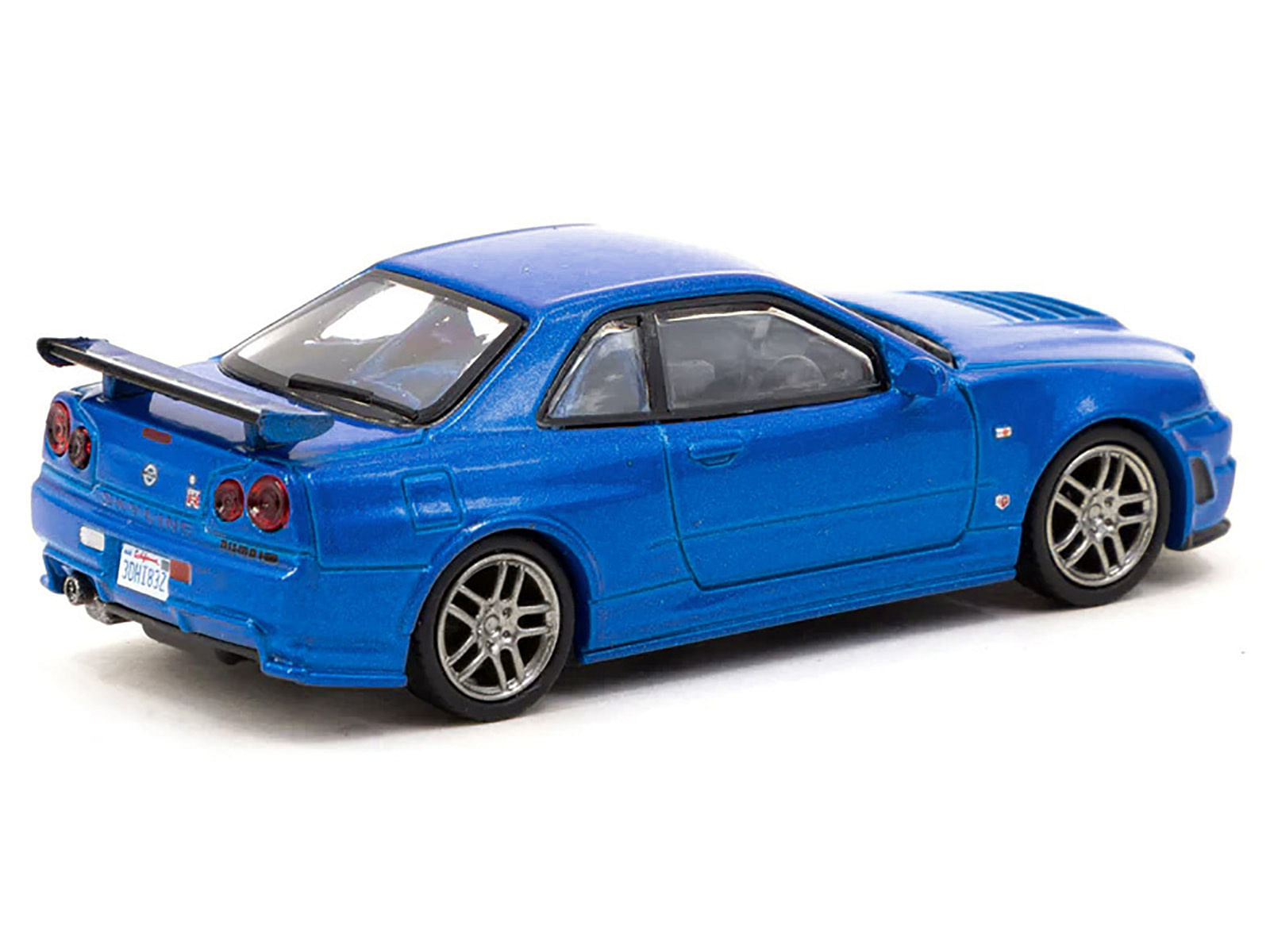 Nissan Nismo R34 GT-R Z-tune RHD (Right Hand Drive) Blue Metallic “FuelFest Tokyo” (2023) “Collab64” Series 1/64 Diecast Model Car by Schuco & Tarmac Works