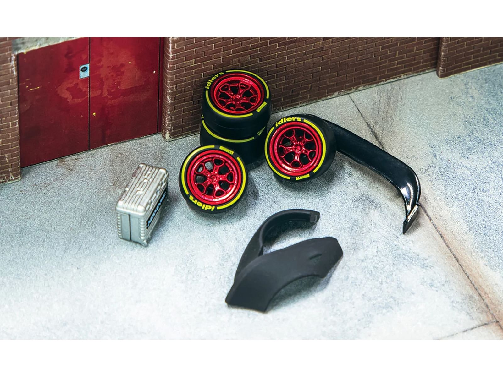 “Rotiform HUR” Wheels and Parts Designed for RWB Models for 1/64 Model Cars by Tarmac Works