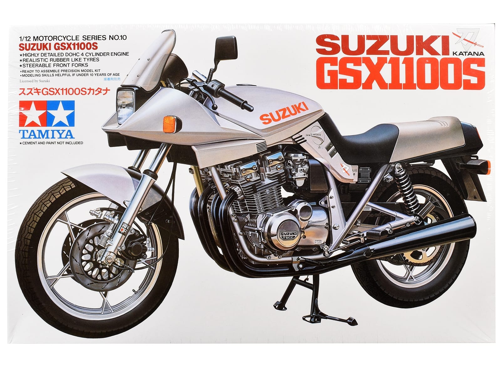 Model Kit Suzuki GSX1100S Katana Motorcycle 1/12 Scale Model by Tamiya