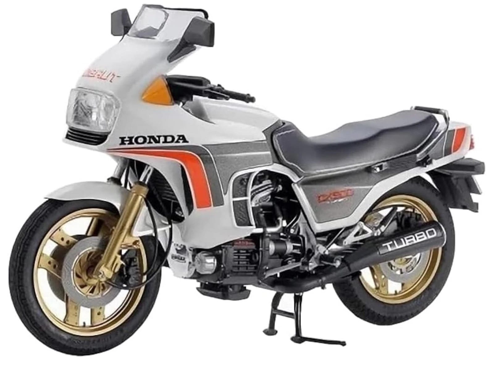 Model Kit Honda CX500 Turbo Motorcycle 1/12 Scale Model by Tamiya - Image 2