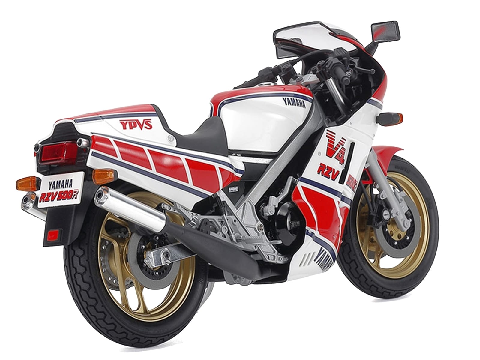 Model Kit Yamaha RZV500R Motorcycle 1/12 Scale Model by Tamiya - Image 4