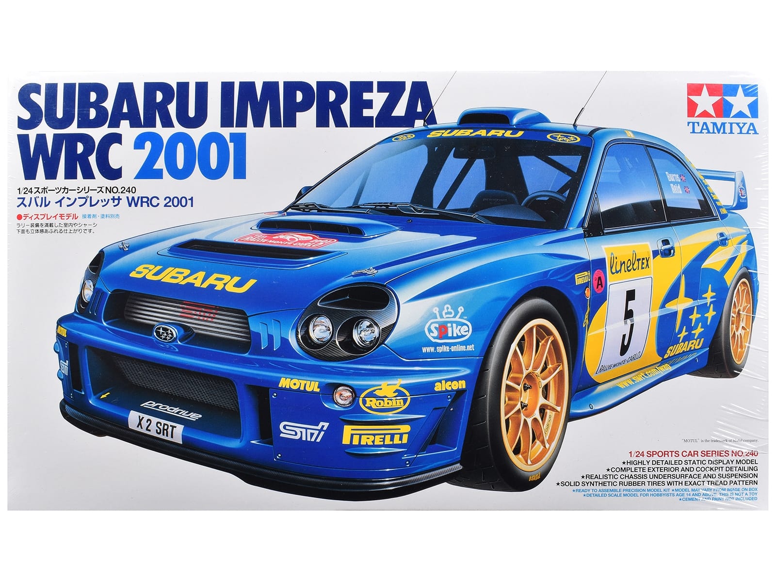 Model Kit Subaru Impreza "WRC" (2001) 1/24 Scale Model by Tamiya