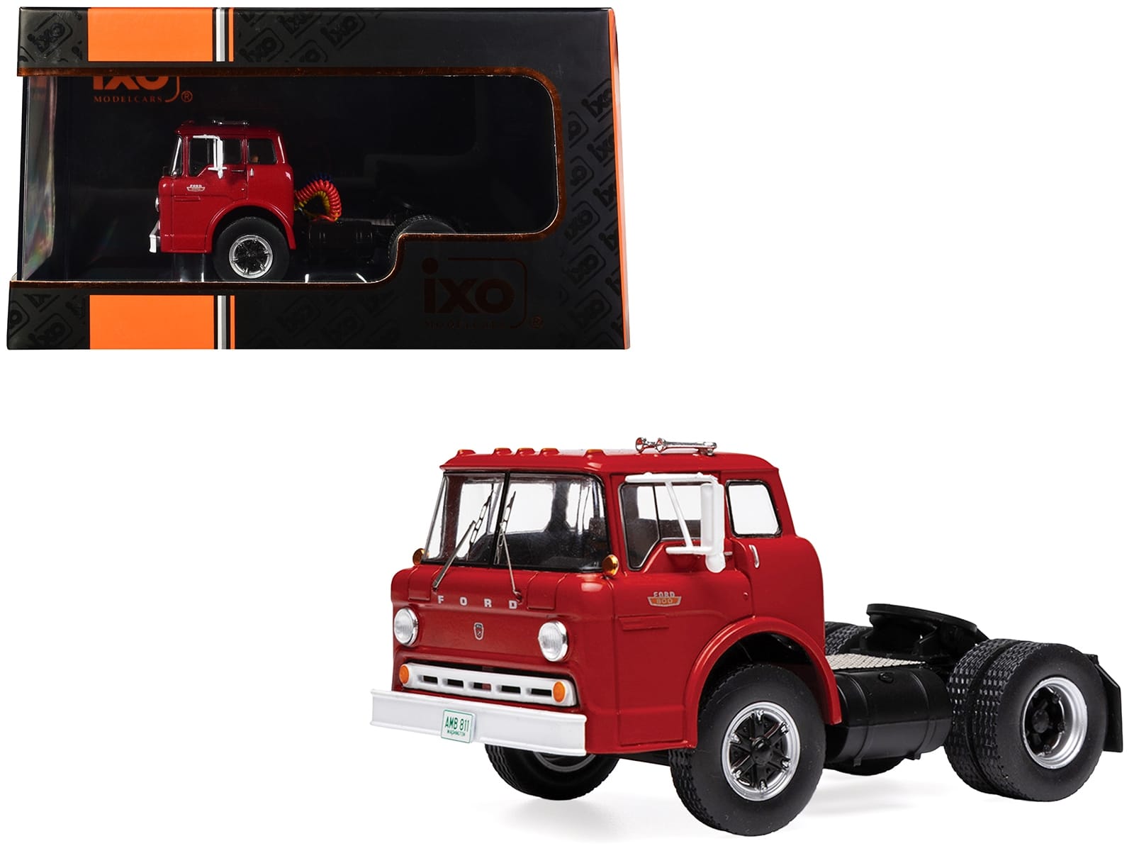1967 Ford C-600 Truck Tractor Red 1/43 Diecast Model by IXO Models