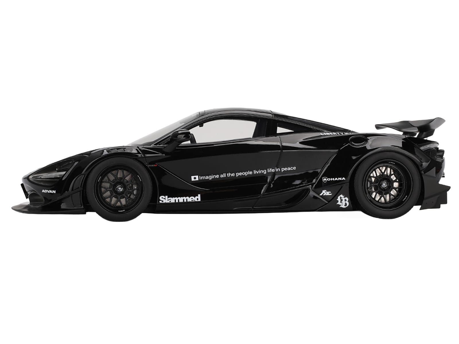 McLaren 720S "LB-Works" Black "Tokyo Auto Salon 2024" 1/18 Model Car by Top Speed - Image 3