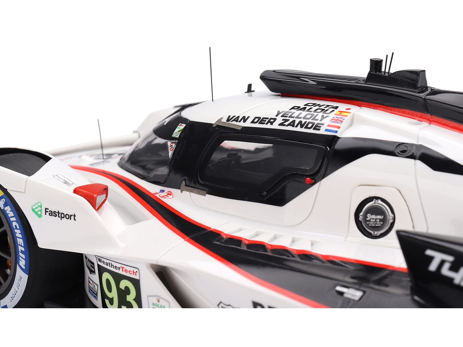 Acura ARX-06 GTP #93 Kakunoshin Ohta - Alex Palou - Renger van der Zande - Nick Yelloly "Acura Meyer Shank Racing with Curb-Agajanian" "24 Hours of Daytona" (2025) 1/18 Model Car by Top Speed - Image 2