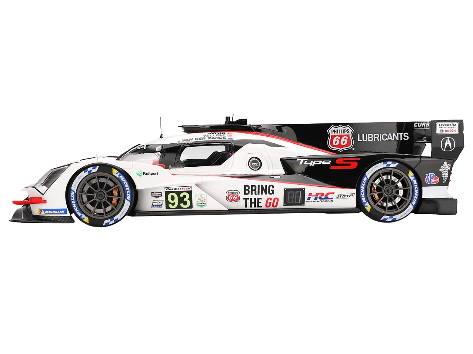 Acura ARX-06 GTP #93 Kakunoshin Ohta - Alex Palou - Renger van der Zande - Nick Yelloly "Acura Meyer Shank Racing with Curb-Agajanian" "24 Hours of Daytona" (2025) 1/18 Model Car by Top Speed - Image 3