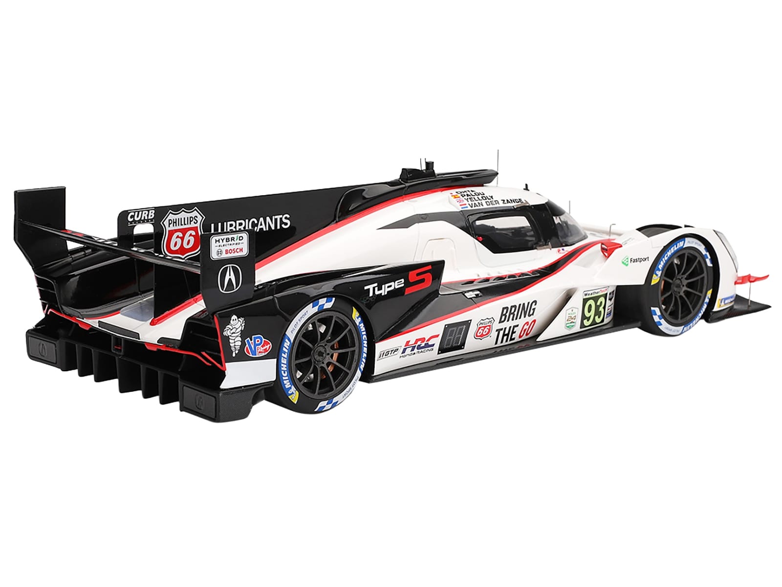 Acura ARX-06 GTP #93 Kakunoshin Ohta - Alex Palou - Renger van der Zande - Nick Yelloly "Acura Meyer Shank Racing with Curb-Agajanian" "24 Hours of Daytona" (2025) 1/18 Model Car by Top Speed - Image 5