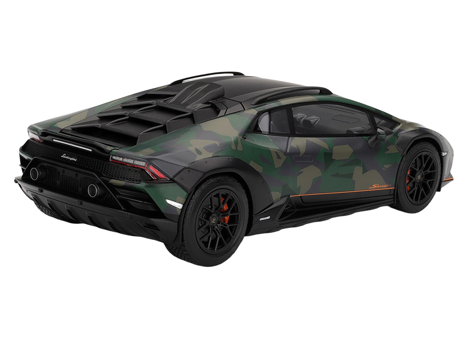 Lamborghini Huracan Sterrato All-Terrain "BOSCO" Green Camouflage 1/18 Model Car by Top Speed - Image 5