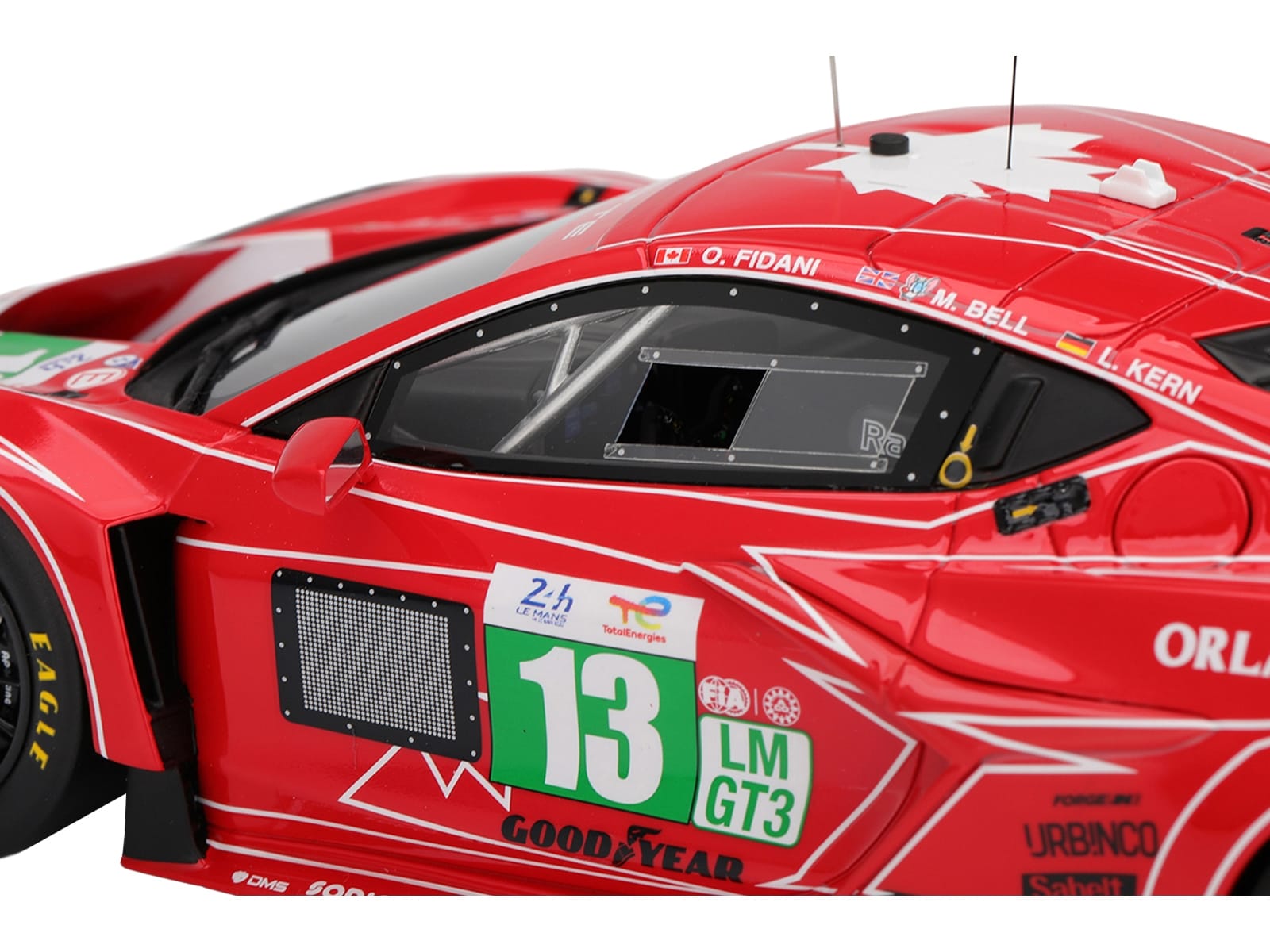 Chevrolet Corvette Z06 GT3.R #13 Matt Bell - Orey Fidani - Lars Kern "AWA Racing" "24 Hours of Le Mans" (2025) 1/18 Model Car by Top Speed - Image 2