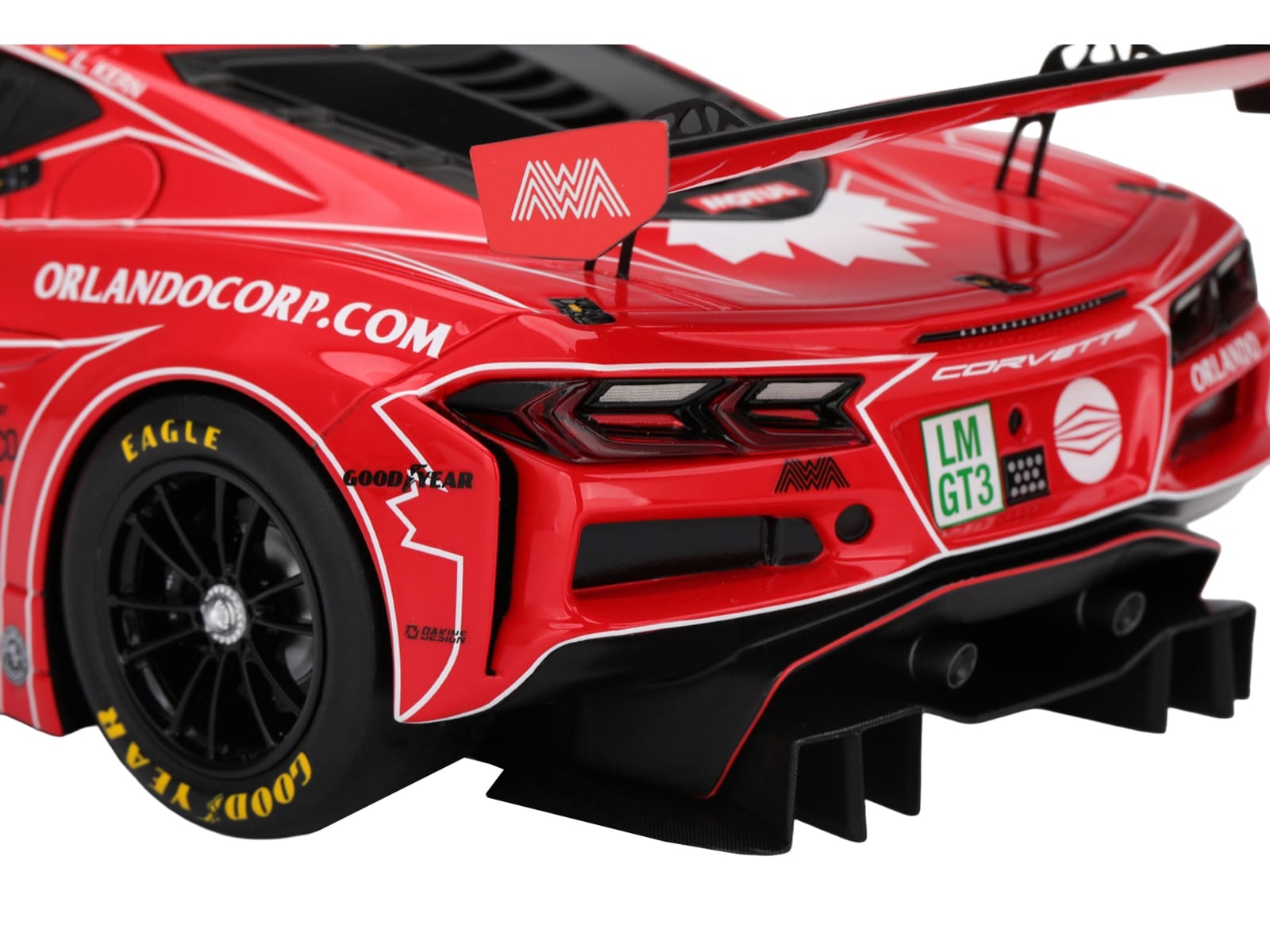Chevrolet Corvette Z06 GT3.R #13 Matt Bell - Orey Fidani - Lars Kern "AWA Racing" "24 Hours of Le Mans" (2025) 1/18 Model Car by Top Speed - Image 5