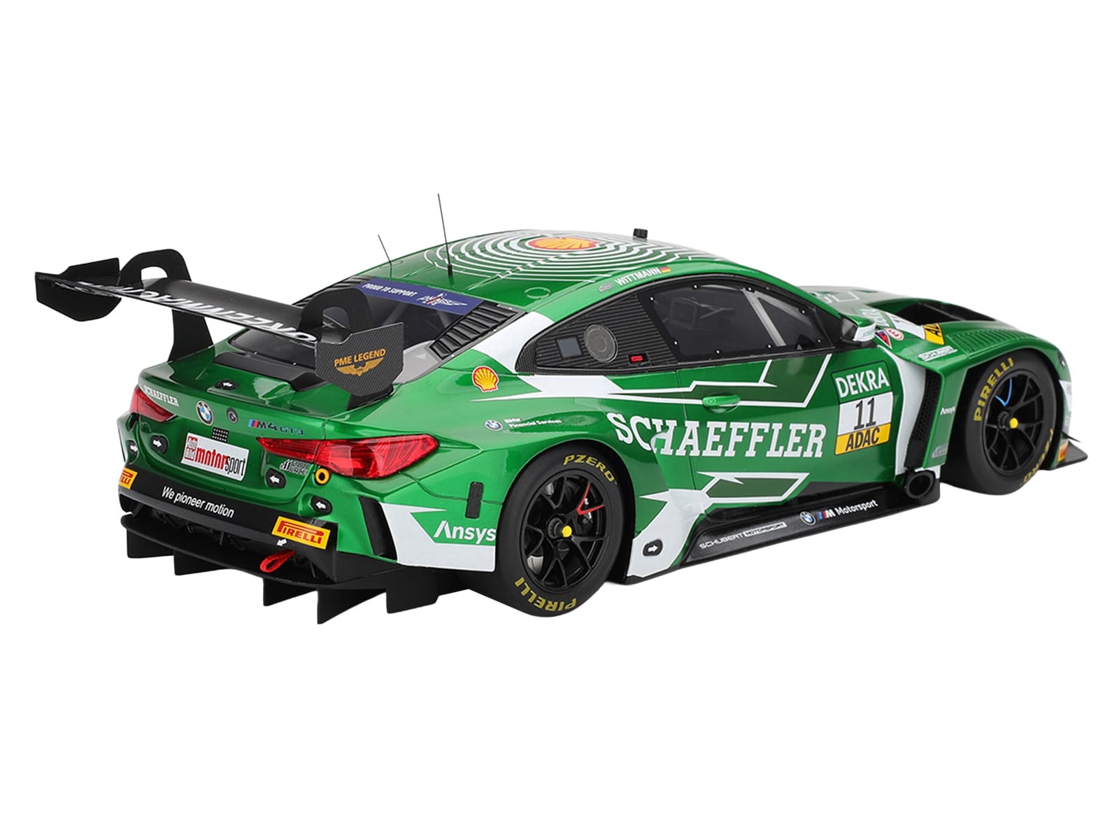 BMW M4 GT3 EVO #11 Marco Wittmann 200th DTM Race "Schubert Motorsport" "Deutsche Tourenwagen Masters - Zandvoort" (2025) 1/18 Model Car by Top Speed - Image 5