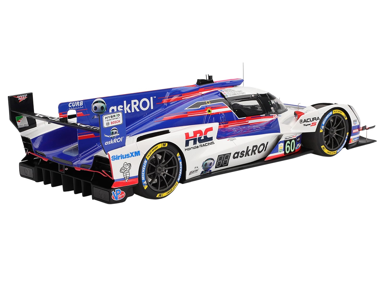 Acura ARX-06 GTP #60 Tom Blomqvist - Colin Braun - Scott Dixon - Felix Rosenqvist "Acura Meyer Shank Racing with Curb-Agajanian" 2nd Place IMSA "24 Hours of Daytona" (2025) 1/18 Model Car by Top Speed - Image 5