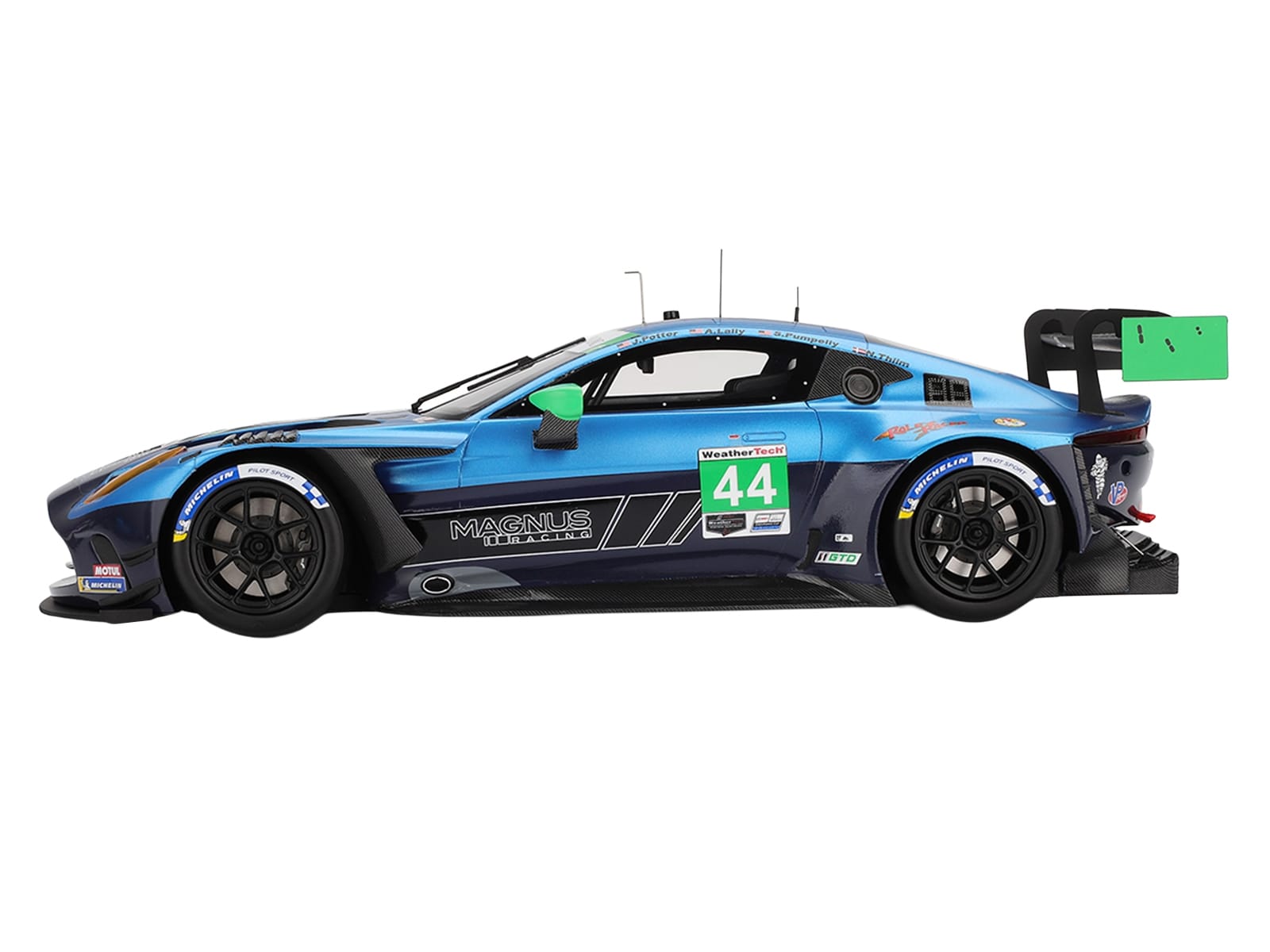 Aston Martin Vantage GT3 EVO #44 Andy Lally - John Potter - Spencer Pumpelly - Nicki Thiim "Magnus Racing" IMSA "24 Hours of Daytona" (2025) 1/18 Model Car by Top Speed - Image 3