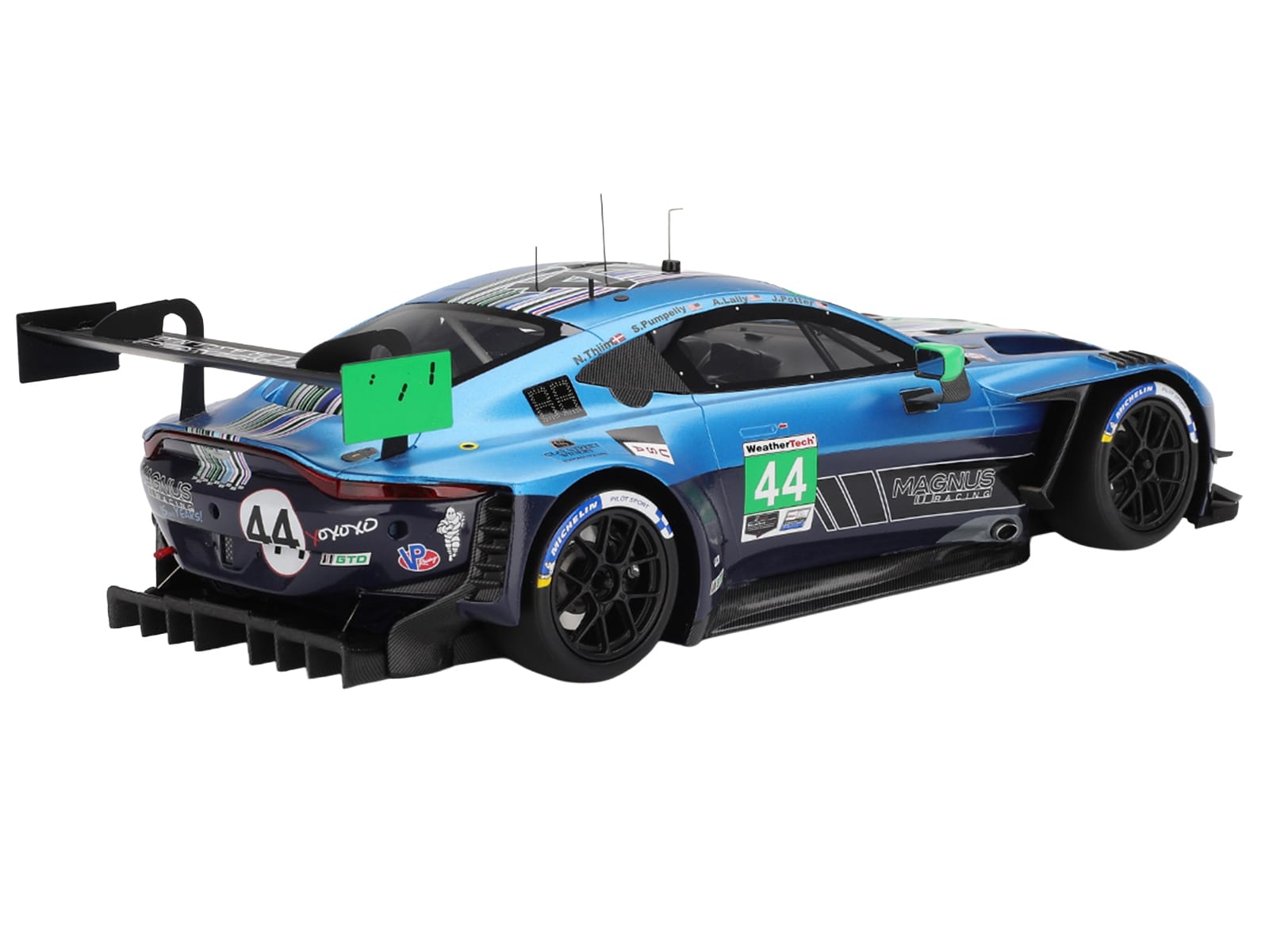 Aston Martin Vantage GT3 EVO #44 Andy Lally - John Potter - Spencer Pumpelly - Nicki Thiim "Magnus Racing" IMSA "24 Hours of Daytona" (2025) 1/18 Model Car by Top Speed - Image 5