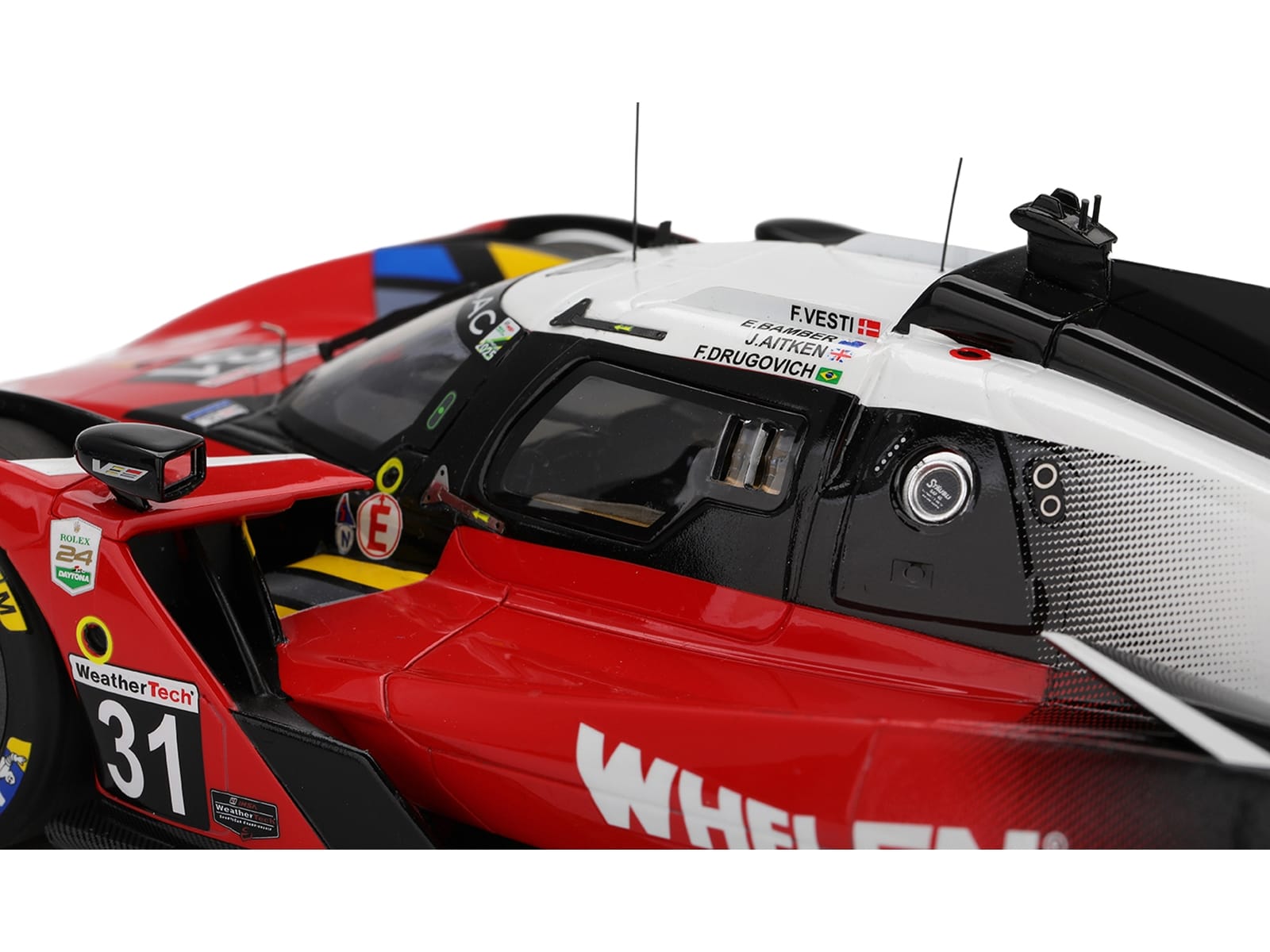 Cadillac V-Series.R #31 Jack Aitken - Felipe Drugovich - Frederik Vesti - Earl Bamber "Cadillac Whelen" IMSA "24 Hours of Daytona" (2025) 1/18 Model Car by Top Speed - Image 2