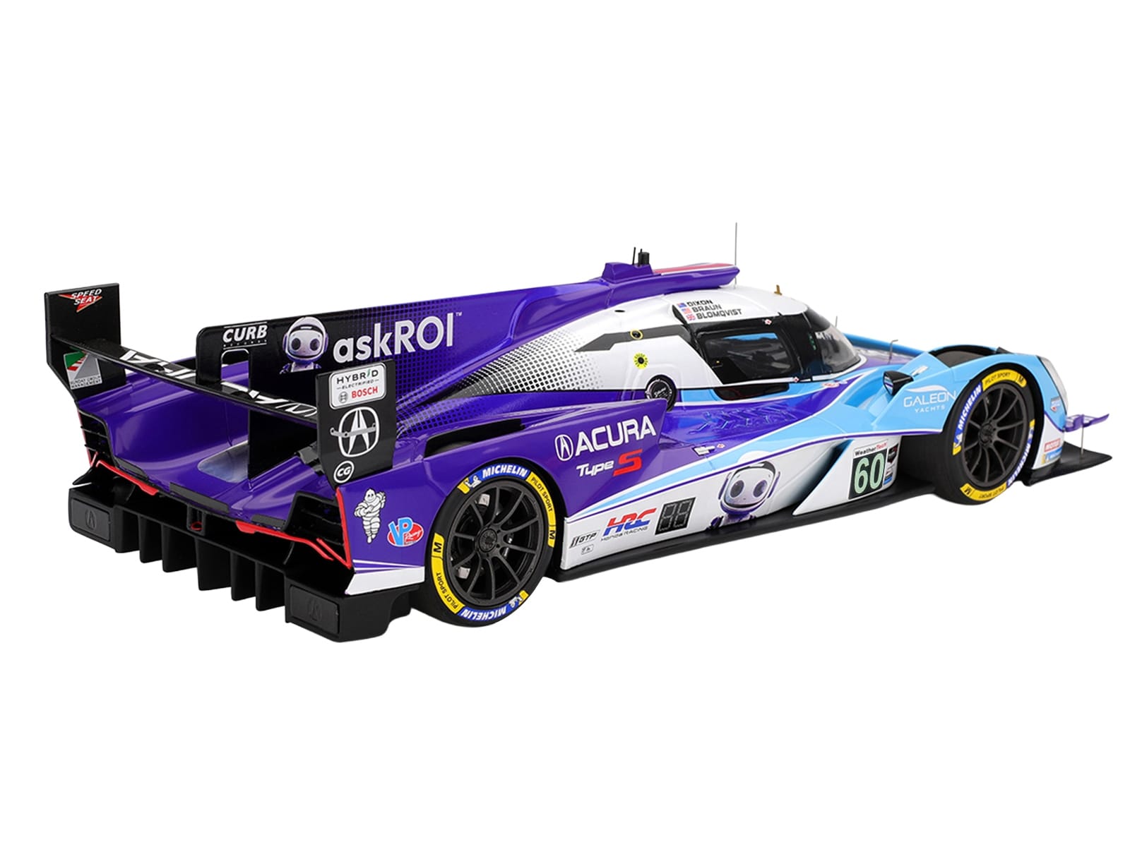 Acura ARX-06 GTP #60 Tom Blomqvist - Colin Braun - Scott Dixon "Acura Meyer Shank Racing with Curb-Agajanian" IMSA "12 Hours of Sebring" (2025) 1/18 Model Car by Top Speed - Image 5